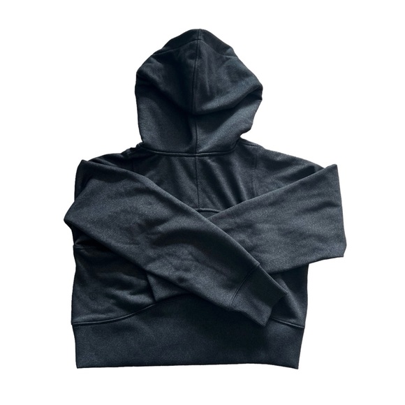 Lululemon Loungeful Cropped Hoodie *Spark Black / Size 2 - Picture 3 of 9